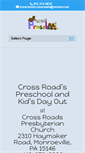 Mobile Screenshot of crossroadspreschool.net